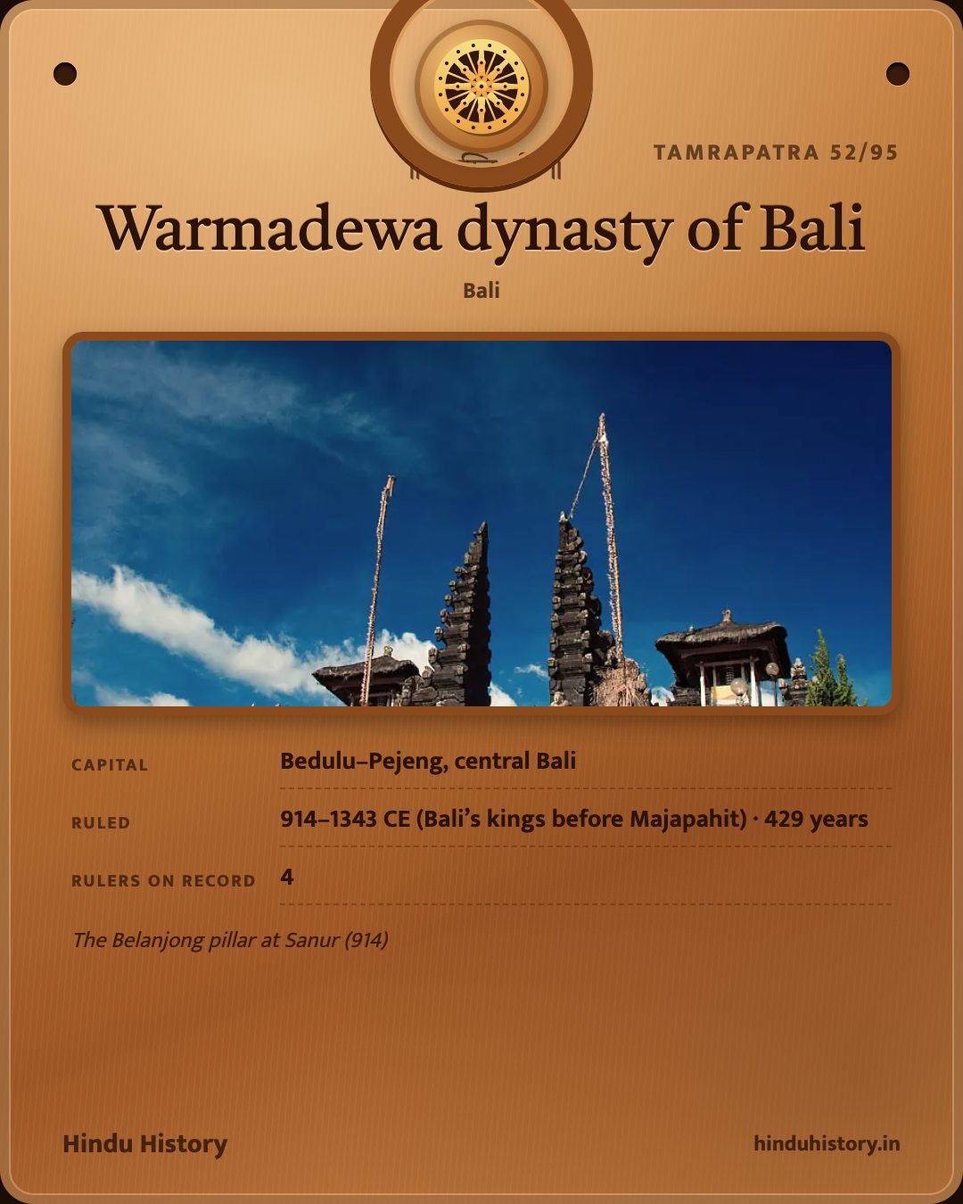Warmadewa dynasty of Bali