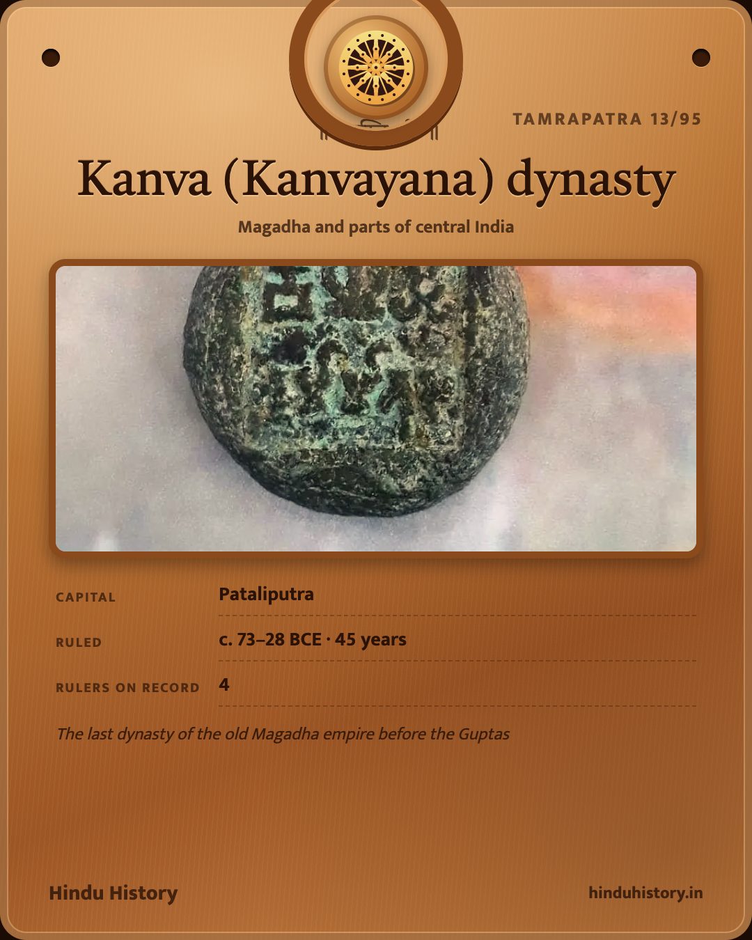 Kanva (Kanvayana) dynasty