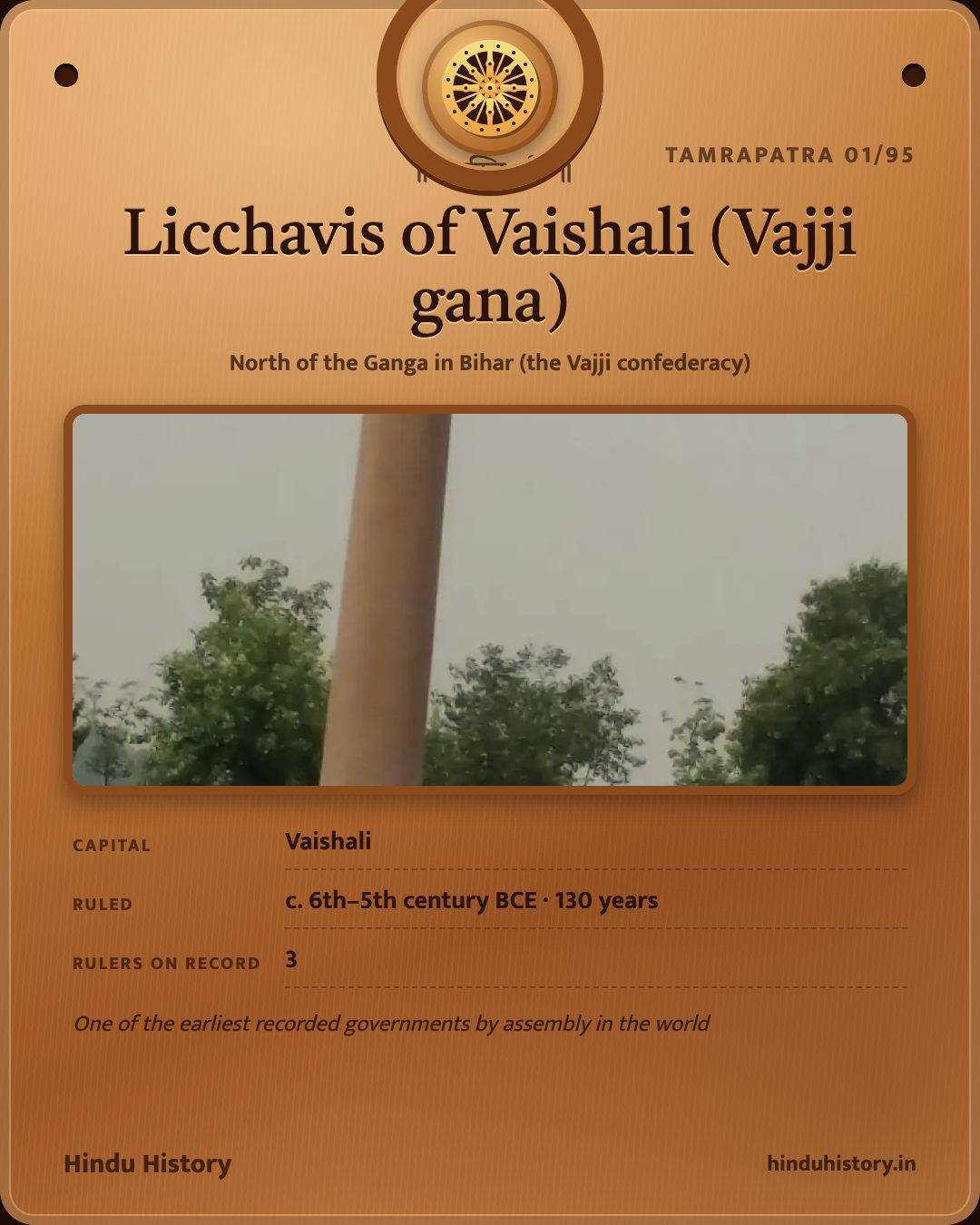 Licchavis of Vaishali (Vajji gana)