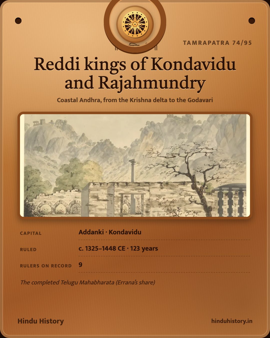 Reddi kings of Kondavidu and Rajahmundry