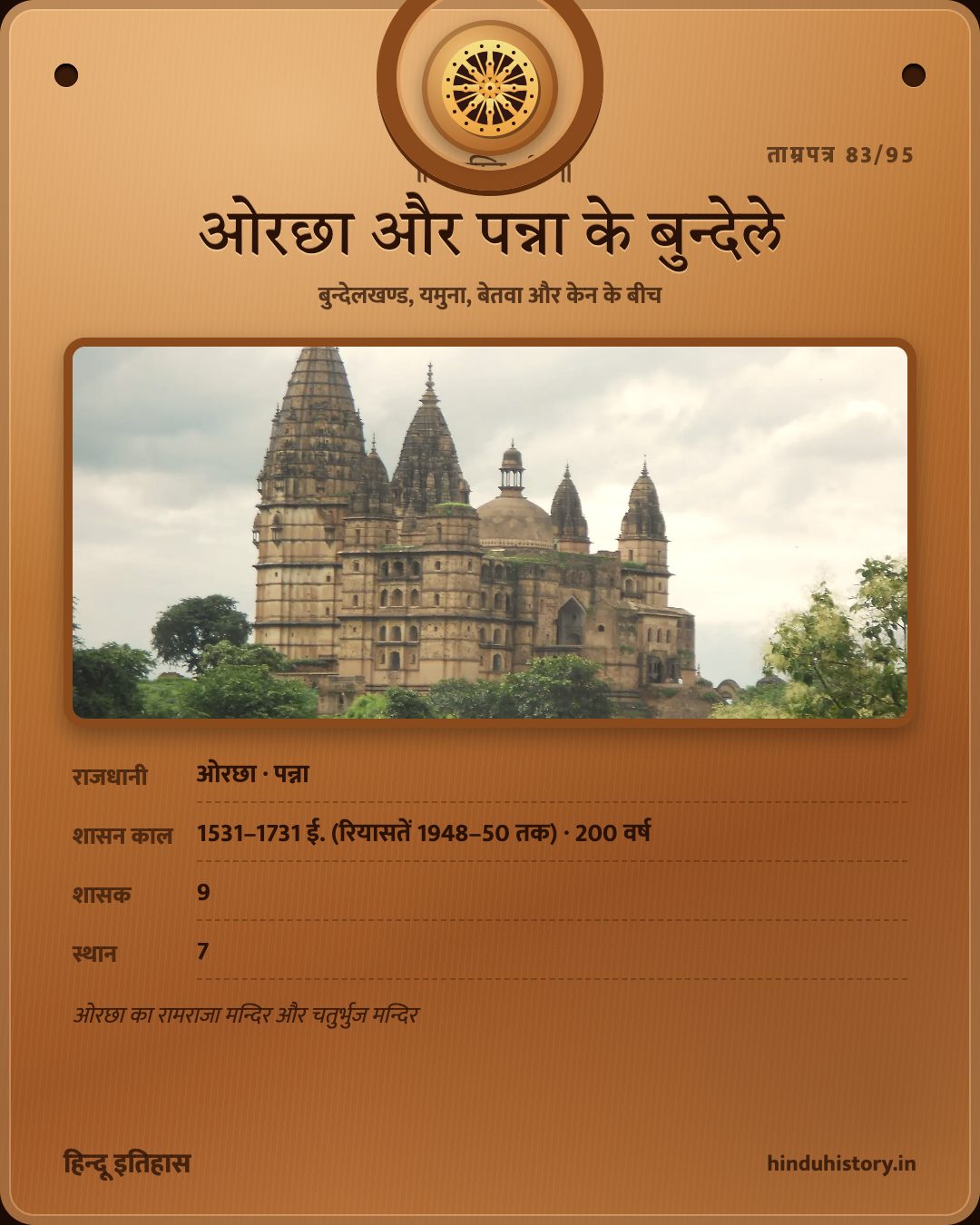ओरछा और पन्ना के बुन्देले