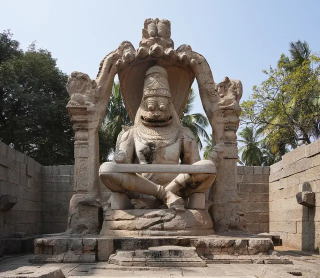 Lakshmi Narasimha (Ugra Narasimha) Monolith, Hampi